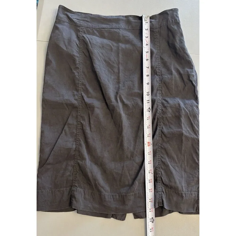 Eileen Fisher Linen Blend Minimalist‎ Skirt Women's Size S